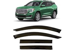 ZZDSNJ Tape-On Windows Visor 4-Piece for 2017-2023 GMC Acadia Rain Guards Shield Shade Smoke 94263