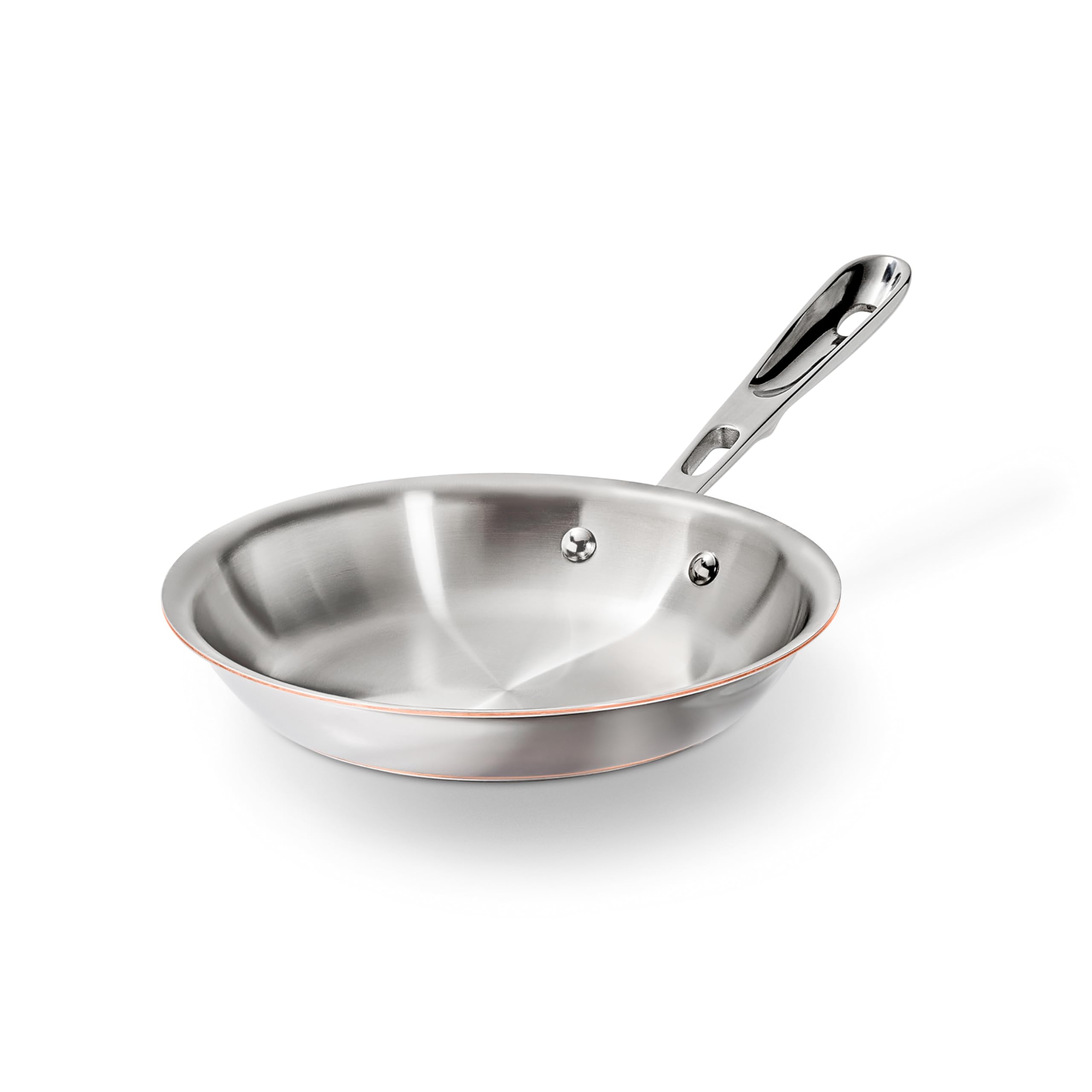 Photo 1 of All-Clad Copper Core 5-Ply Stainless Steel Fry Pan 8 Inch Induction Oven Broiler Safe 600F Pots and Pans, Cookware Silver