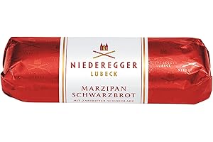 Niederegger Classic Marzipan Loaf Coated with Crisp & Dark Chocolate - 4.4 oz | Ultimate Marzipan Masterpiece, Premium Quality Ingredients, Handcrafted, Authentic | Made in Germany since 1806 | Kosher