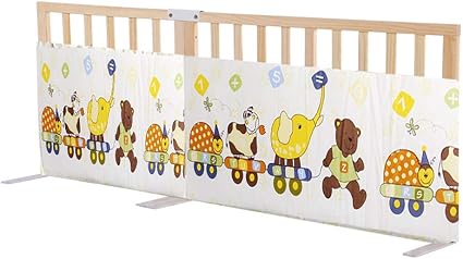 Lnddp Garlit Bebe Extra Haute Barriere Lit En Bois Rabattable Pour Cloture Enfant Portable Pour Enfant En Bas Age Pour Lit Queen King Size Taille 0cm Amazon Fr Sports Et Loisirs