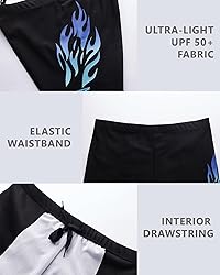 KANAV 3 Pack Men's Athletic Square Leg Swimsuit