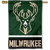 Milwaukee Bucks Two Ply and Double Sided House Flag