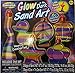 Creative Kids Glow in the Dark Sand Art Craft Kit! Make 6 Different Projects! Peace Sign, Star, Butterfly, Twisty Tube, Flower and Ducky!