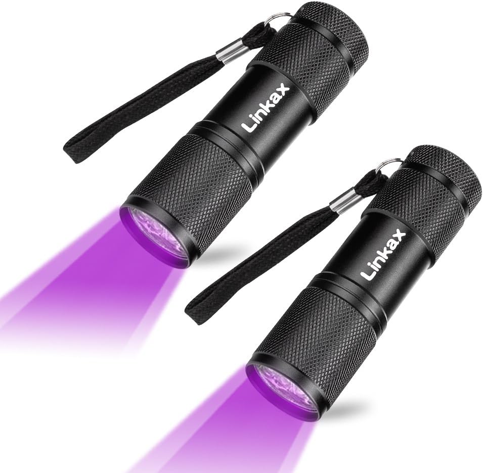 Amazon Linkax 紫外線ライト ブラックライト Uvライト Led 懐中電灯 目には見えない汚れに対策 2パック Linkax ブラックライト 通販