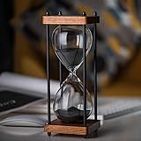 Large Hourglass Timer 60 Minute, Decorative Wooden