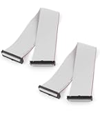 Uxcell 40-Pin Type-C Rainbow Ribbon Cables - 2 Pack, 50cm