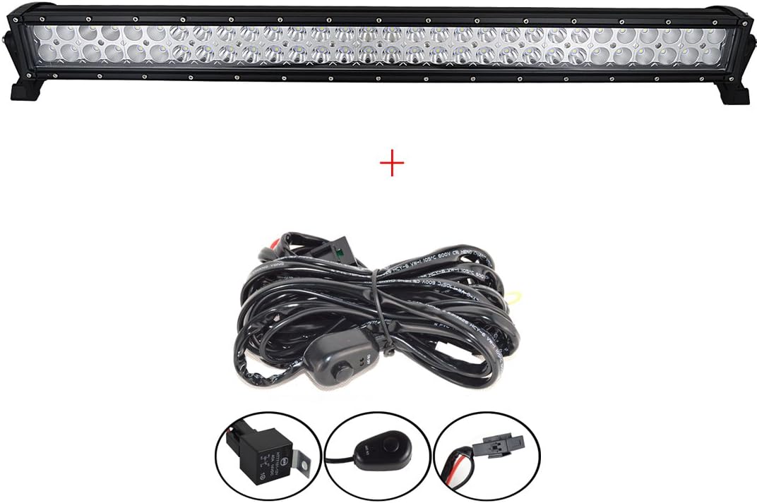 Barre LED 42 Pouces 240W AUXTINGS - Combo Spot/Flood Pour 4x4, SUV, ATV - Éclairage Off-Road Puissant