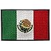 EmbTao Patches Mexico Flag Embroidered Mexican Applique Hook & Loop National Emblem