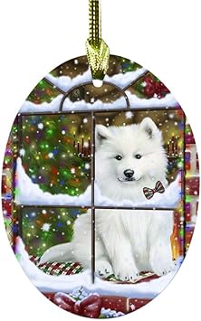 samoyed christmas ornament