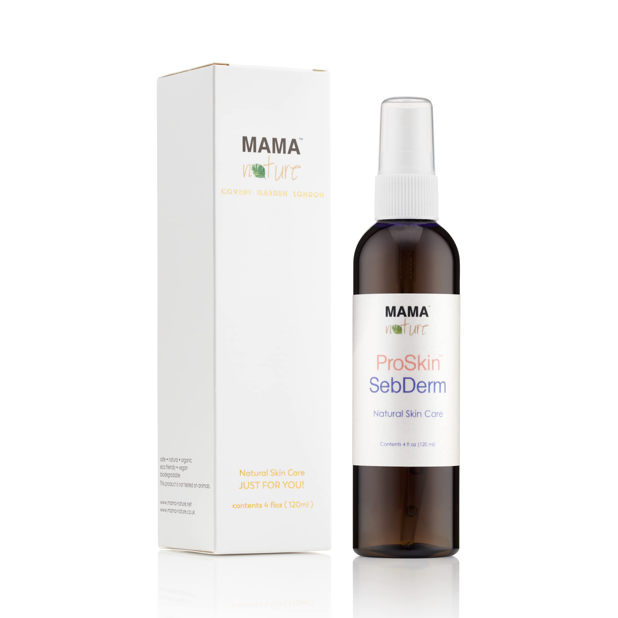 Seborrheic Dermatitis Treatment Relief Cream - Mama Nature ProSkin SebDerm - Natural Skin Healing Ointment - Anti-inflammatory for Itchy Scalp and Face Skin - Can reverse hair loss – 4.2 fl oz/120 ml