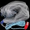Pisfun-American-Saltwater-Fishing-Cast-Net-for-Bait-Trap-Fish-4ft6ft8ft10ft12ft-Radius-14-Inch-Mesh-Size