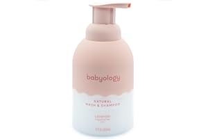 Babyology All Natural Baby Wash and Shampoo - 100% Edible Ingredients - with Organic Lavender Essential Oil (Fragrance Free) - Good for Sensitive Skin - Non Toxic - Tear Free