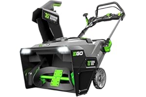EGO Power+ SNT2103 21-Inch 56-Volt Cordless Snow Blower with Peak Power Two 7.5Ah Batteries and Rapid Charger Included, Black