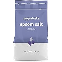 Amazon Basics Epsom Salt Soaking Aid, Lavender Scented, 3 Pound, 1-Pack (Previously Solimo)