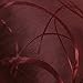 CaliTime Throw Pillow Covers Pack of 2 Modern Shining & Dull Contrast Circles Rings Accent Geometric Cushion Cases Shells for Couch Sofa Home Decor 18 X 18 Inches Burgundy