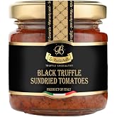 La Rustichella - Black Truffle Sundried Tomatoes Cream Spread 3.2 Oz - 90g - 100% Made in Italy| Vegan, Gluten-Free, Cholesterol-Free
