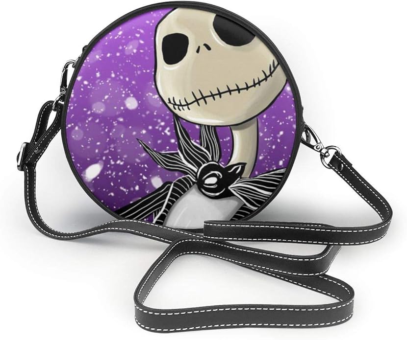 Jack Skellington (5) Leather Shoulder Bag Travel Daypack Women Girls