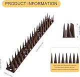 OFFO Bird Spikes 6.67m Pigeon Deterrent Brown, 31.8cm Nails, Weatherproof PP view 4
