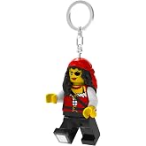 LEGO Keychain Light - Pirate Princess (KE193H) Large 3 Inch Tall | Bag Charm, LED light