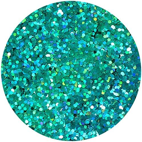 Hemway Ultra Sparkle Glitter Turquoise Blue Holographic 100g Extra Chunky - Image 3