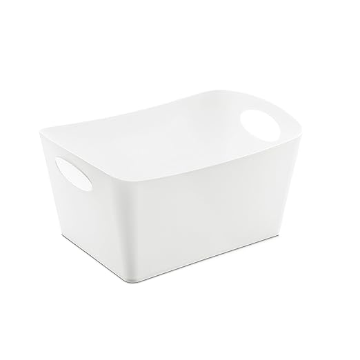 koziol Aufbewahrungsbox 3,5 L Boxxx M, Kunststoff, solid weiß, 20,3 x 29,7 x 15 cm