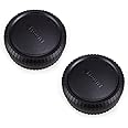 JJC 2-Pack Body Cap & Rear Lens Cover Kit for Fuji Fujifilm X Mount Camera & Lens Fujifilm X-T50 X-T30II X-T30 X-T20 X-M5 X-T200 X-S20 X-S10 X-H2 X-H2S X-T5 X-T4 X-T3 X-T2 X-E4 X-E3 X-A7 X-A5 & More