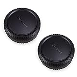 JJC 2-Pack Body Cap & Rear Lens Cover Kit for Fuji