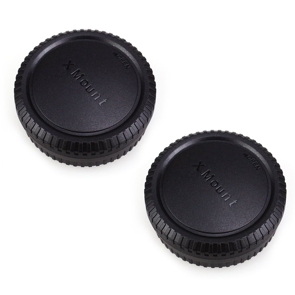 JJC 2-Pack Body Cap & Rear Lens Cover Kit for Fuji