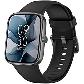 Smart Watch for Men Women, 1.85" HD Touchscreen Fitness Tracker, Bluetooth Notifications/Calls, IP68 Waterproof, 140+ Sport Modes, 24/7 Heart Rate &amp; Sleep Monitor for iPhone Android iOS Midnight