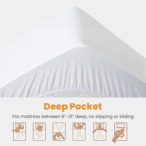 MATBEBY TWIN SIZE MATTRESS PAD – COOLING BREATHABLE MATTRESS TOPPER, QUILTED FITTED MATTRESS PROTECTOR, PILLOW TOP MATTRESS COVER WITH 8-21″ DEEP POCKET, SOFT, MACHINE WASHABLE, WHITE, 39X75 INCHES
