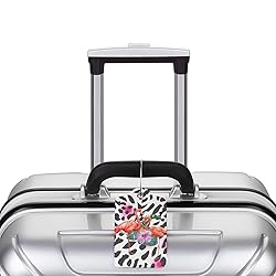 Docsckus 2 PCS PU Leahter Luggage Tag with