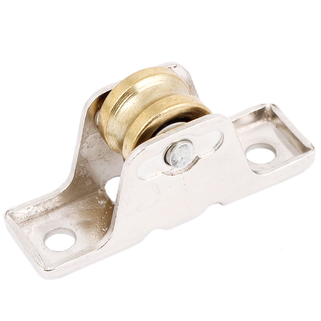 Sourcingmap 0.6" Dia Wheel Single Wheel Sliding Door Roller Window Pulley Two Tone