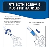 Avern Cleaning Exel Mop Heads Blue 10 Pack Big White Socket Fit view 2