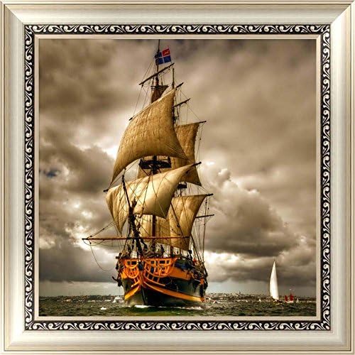 XQL 5D Diamond Painting DIY Paint By Number Kit Craft Home Wall Decor Colorful Ferry 30x30CM