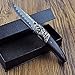 KUBEY Knives [KU91] Damascus Pocket Knife, Spear Point Blade and Wood Handle, Liner Lock, 3-Inch Blade