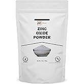 mGanna 100% Natural Zinc Oxide Powder (Non-Nano and Uncoated) for Skin Hair and Health Care 1 LBS / 454 GMS