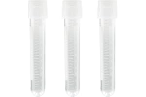 Kashi Scientific 14mL Cell Culture Tubes, Sterile, Polystyrene, Graduated to 12mL, 17 X 100mm with Dual Position Cap [Pack of 100]