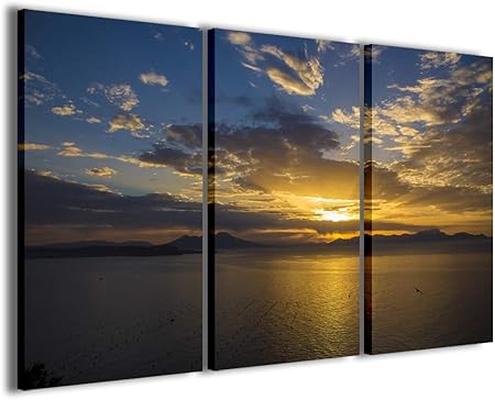 Meravigliosa Raffigurazione Del Golfo Di Napoli E Il Vesuvio