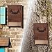 Lovinouse Premium Bat House, Dark Natural Wood Bats Shelter, with Mount Hardware Pre-Finished Easy to Install (2 Chamber)