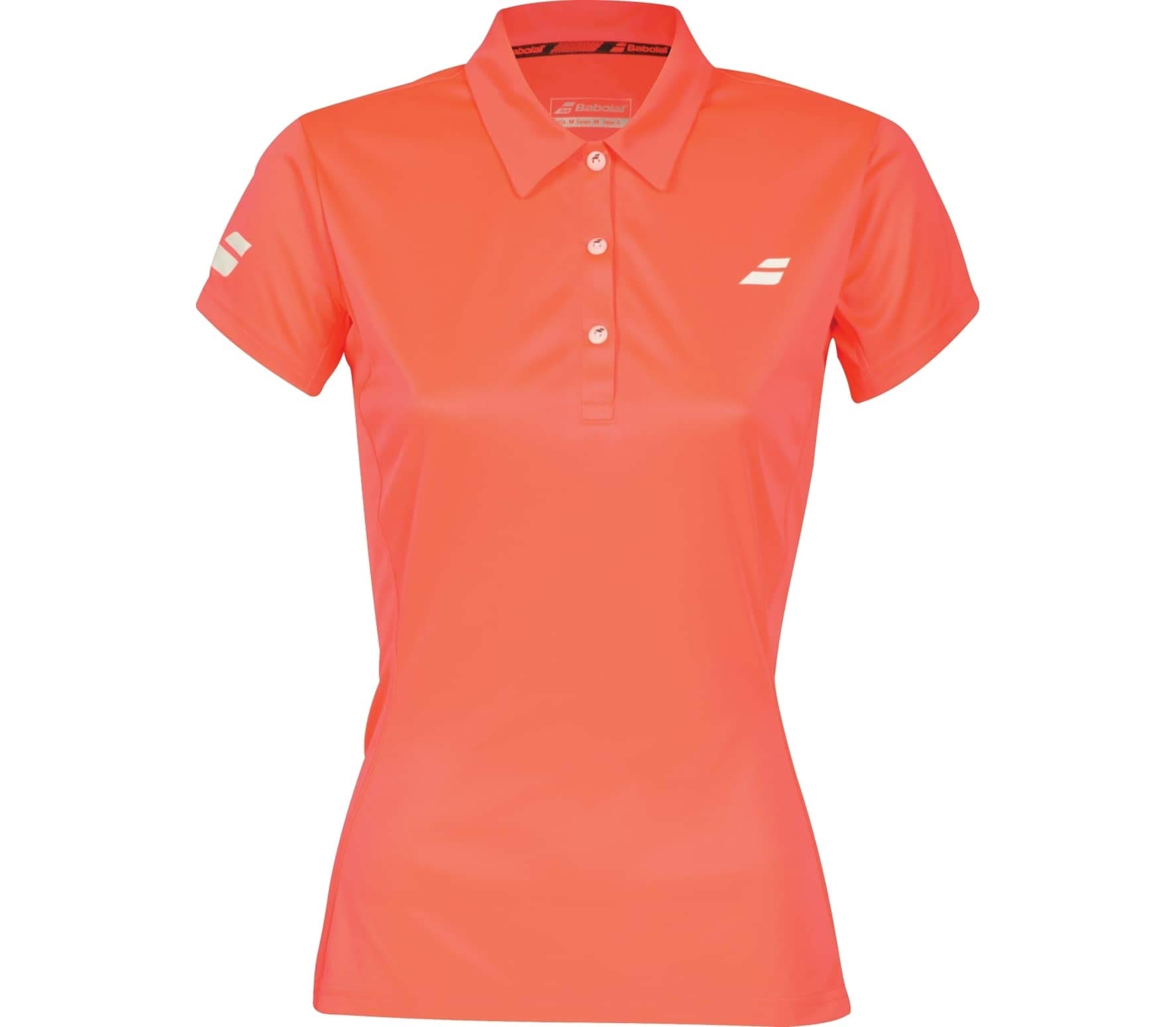 Babolat Womens Core Club Polo Orange White XS Outerwear