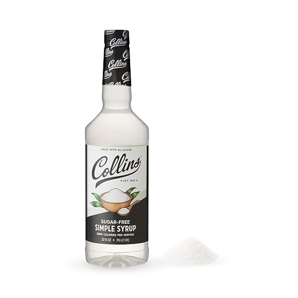 COLLINS SUGAR FREE SIMPLE SYRUP FOR DRINKS, ALLULOSE...