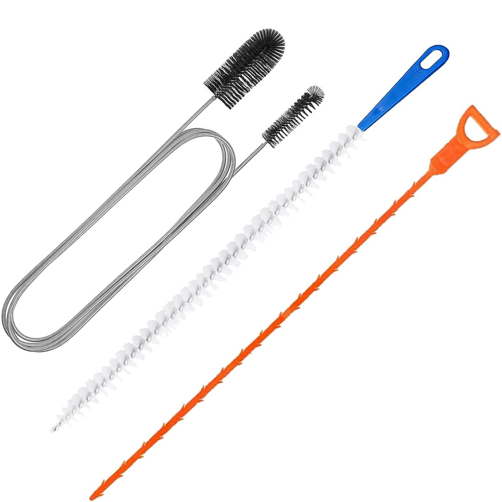 3pcs Drain Unblocker Tools Shower Drain Unblocker Bathroom Sink Unblocker Drain Cleaner Tool Easy Hair Clog Removal Flexible Brush Design Ideal for Bathroom Kitchen Plunger Sink Unblocker