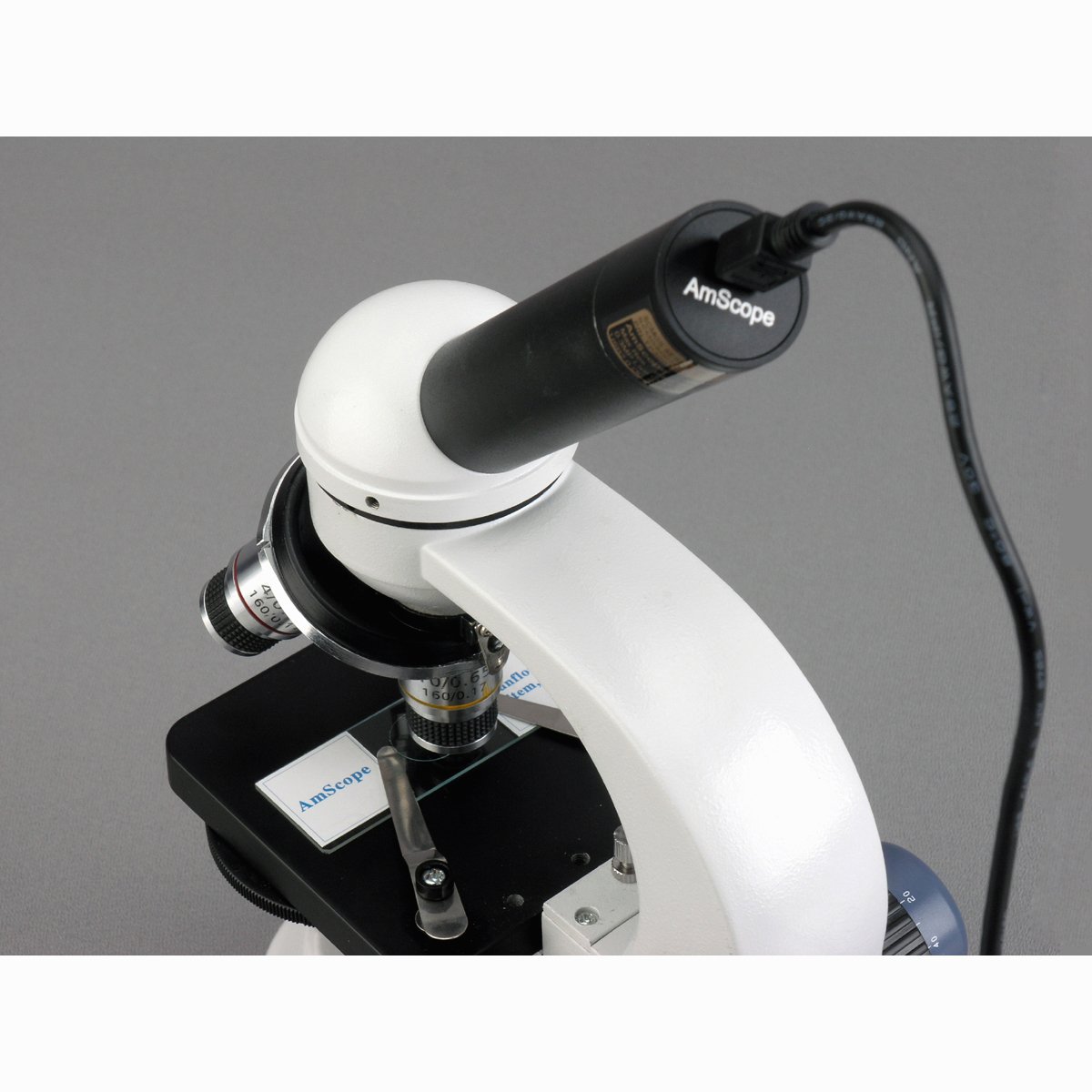 AmScope 3.0 Mega Pixel USB Still Photo & Live Video Microscope Imager Digital Camera 3MP, Black - Image 4
