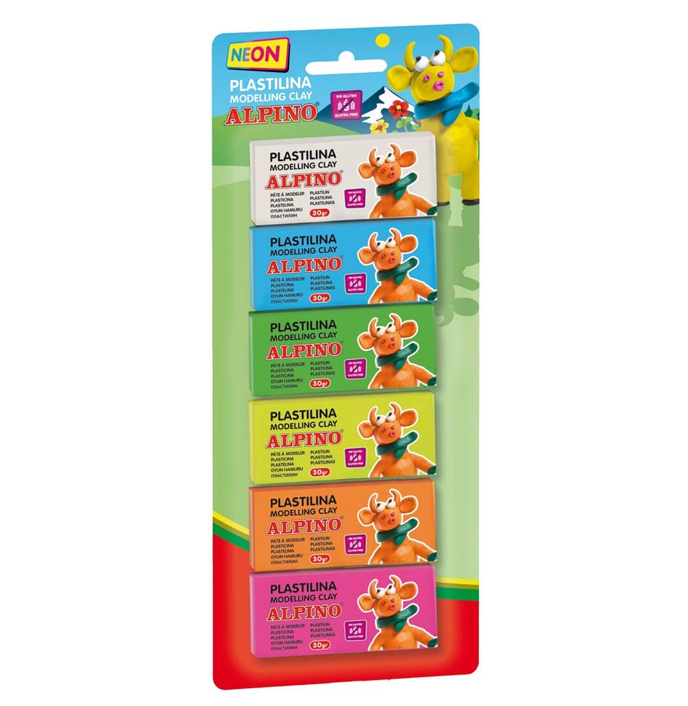 Alpino DP000936 – Blister Pack of 6 Plasticine