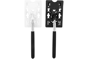 NUOBESTY 2pcs Telescopic Rod Card Holder Extender for Car Parking Payment Plastic Garage Gate Card Reacher