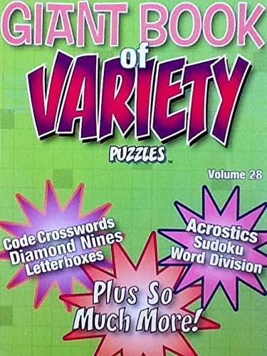 Giant Book of Variety Puzzles 2015 Volume 28 ~ Acrostics, Sudoku, Letterbox, Cryptogram, Logic, & More ~ Puzzles Book
