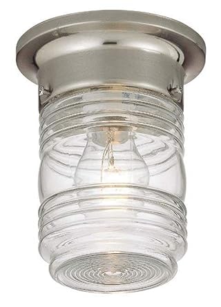 Hardware House 54-4700 Jelly Jar - One Light Outdoor Flush Mount ... Hardware House 54-4700 Jelly Jar - One Light Outdoor Flush Mount ... - Hardware House 54-4700 Jelly Jar - One Light Outdoor Flush Mount, Satin Nickel