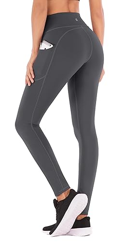 IUGA Fleece Lined Leggings with Pockets for Women Thermal Leggings