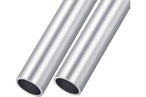 METALLIXITY 6063 Aluminum Tube (30mm OD x 26mm ID x 200mm L) 2Pcs, Aluminum Round Tubing - for Home Furnishing, Machinery, DIY Handicraft