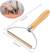 MOTONG Lint Remover Copper Blade Wooden Handle Fuzz Shaver view 4